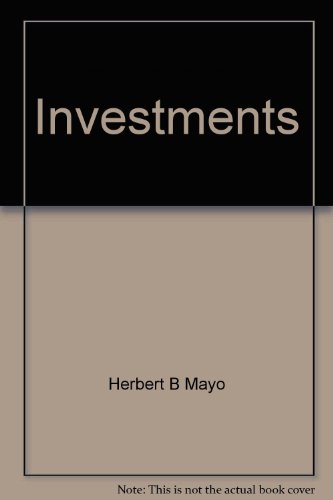 Beispielbild fr Investments (Dryden Press series in finance) zum Verkauf von Wonder Book