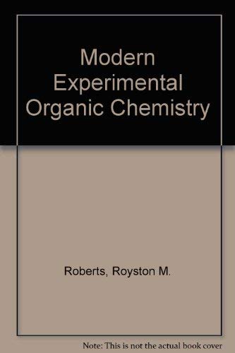 Imagen de archivo de An Introduction to modern experimental organic chemistry a la venta por HPB-Red