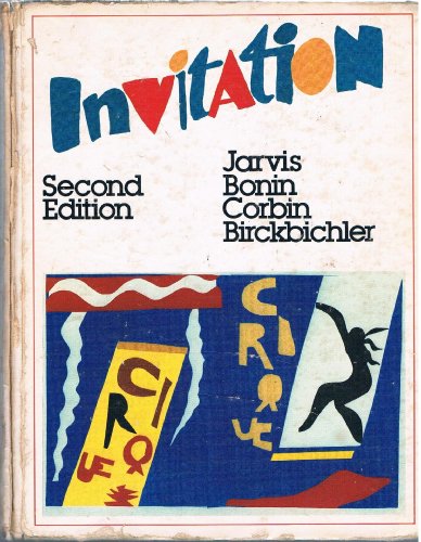Imagen de archivo de Invitation: French Communication and Cultural Awareness a la venta por SecondSale