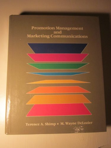 9780030694141: Promotion Management and Marketing Communications
