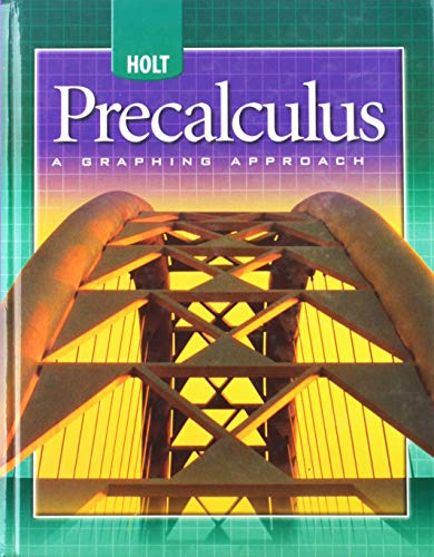 Stock image for Holt Precalculus: A Graphing Approach: Student Edition 2004 for sale by Austin Goodwill 1101
