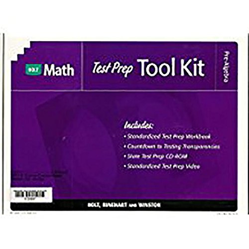 Stock image for Holt Pre-Algebra: Test Prep Tool Kit with Answer Key for sale by Iridium_Books