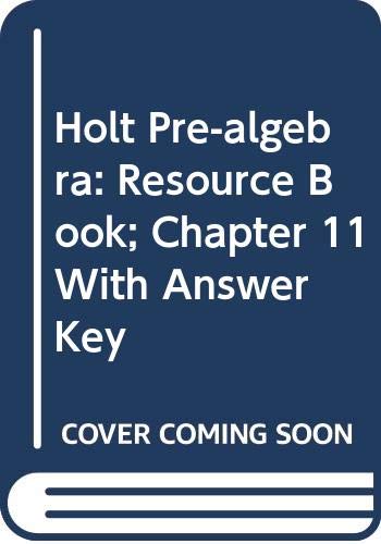 Stock image for Pre Algebra: Chapter 11 Resource Book for sale by Nationwide_Text