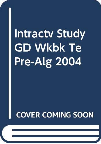 Stock image for Holt Pre-Algebra: Interactive Study Guide Workbook with Answer Key, Teacher's Edition for sale by Allied Book Company Inc.