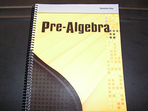 Stock image for Holt Pre-Algebra: Solutions Keys for sale by Georgia Book Company