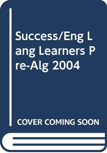 Beispielbild fr Success for English Language Learners with answer key Pre-Algebra zum Verkauf von SecondSale