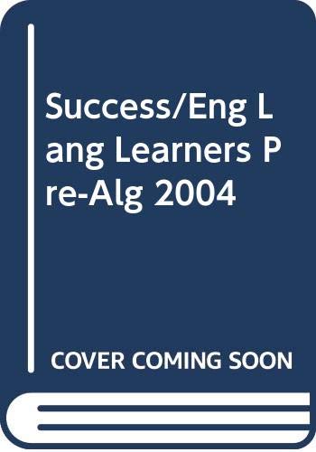 Imagen de archivo de Success for English Language Learners with answer key Pre-Algebra a la venta por SecondSale