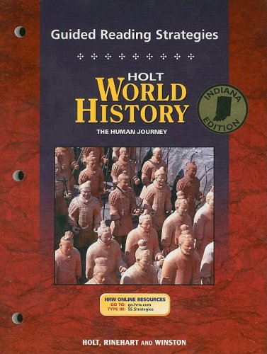 Stock image for Holt World History Guided Reading Strategies, Indiana Edition: The Human Journey for sale by BooksRun