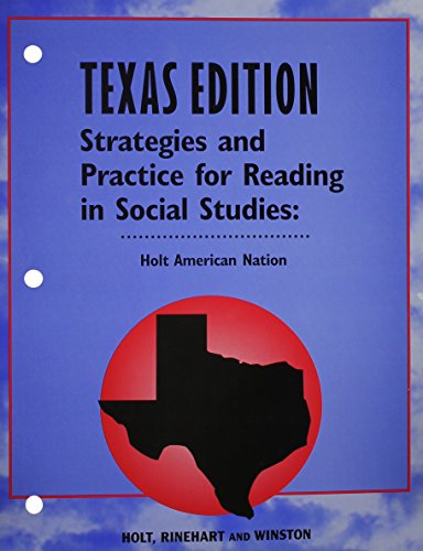 Beispielbild fr Holt American Nation Texas: Strategies and Practice Reading Grades 9-12 In the Modern Era zum Verkauf von Iridium_Books