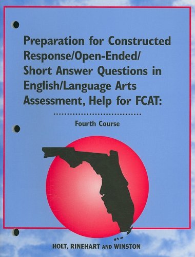 Elements of Literature, Grade 10 Preparation/Response in English/Language/fcat 2003: Holt Elements of Literature Florida (Eolit 2003) (9780030702167) by Hrw