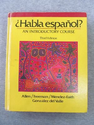 Imagen de archivo de Habla Espa~nol?: An Introductory Course a la venta por ThriftBooks-Dallas