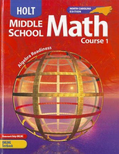 9780030709821: Holt, Middle School Math, North Carolina: Algebra Readiness: Holt Mathematics North Carolina (Ms Mathematics 2004)