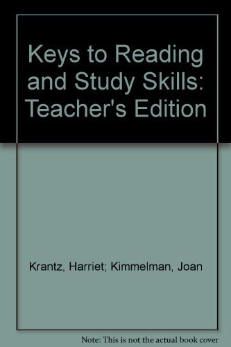 Stock image for Keys to Reading and Study Skills: Teacher's Edition for sale by Top Notch Books