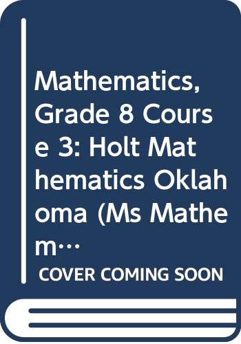Stock image for Holt Mathematics: Student Edition Course 3 2004 for sale by HPB-Red