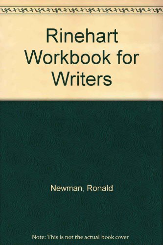 Imagen de archivo de Rinehart Workbook for Writers a la venta por HPB-Red