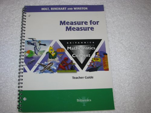 9780030712821: Tg Measure/Measure Math/Context 2003 G 5