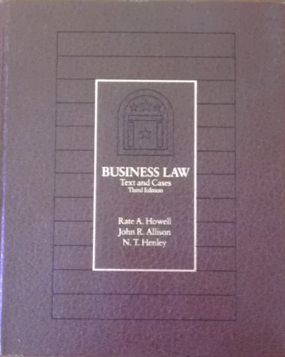 Stock image for Business Law: Text and Cases for sale by HPB-Red