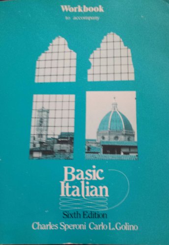Workbook to accompany Basic Italian (9780030713392) by Speroni, Charles