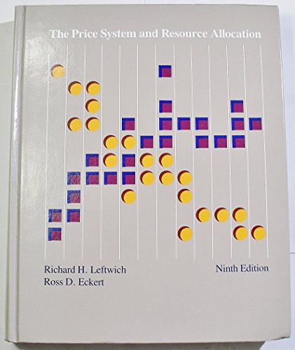 9780030714771: The price system and resource allocation (The Dryden Press series in economics)