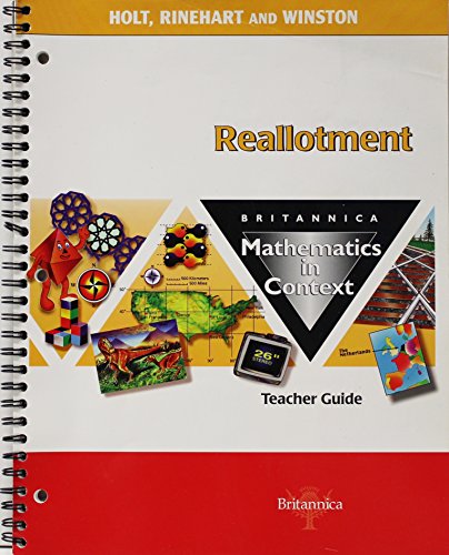 Imagen de archivo de Tg Reallotment Math/Context 2003 G 6 a la venta por The Book Cellar, LLC