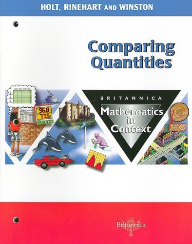 Stock image for Comparing Quantity Grade 6: Holt Math in Context (Math in Context 2003) for sale by Phatpocket Limited