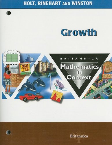 9780030716676: Math in Context Growth Grade 8: Holt Math in Context