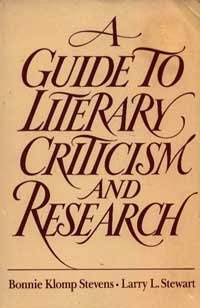 Stock image for A guide to literary criticism and research for sale by Wonder Book