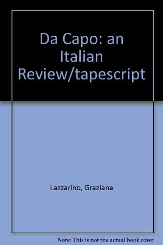 Stock image for Da Capo: An Italian Review/Tapescript for sale by Solr Books