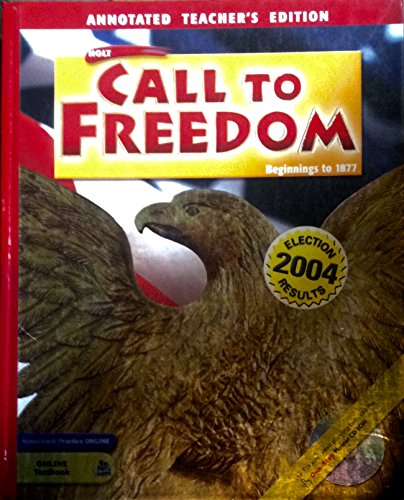 Stock image for Call To Freedom Beginnings To 1877 Annotated Teacher S Edition for sale by HPB-Red