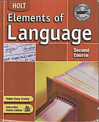 9780030732140: Elements Of Language 2nd Course: Level 8, Tennessee Edition