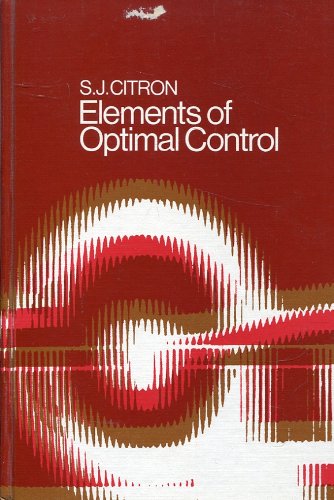 Beispielbild fr Elements of Optimal Control zum Verkauf von Wonder Book