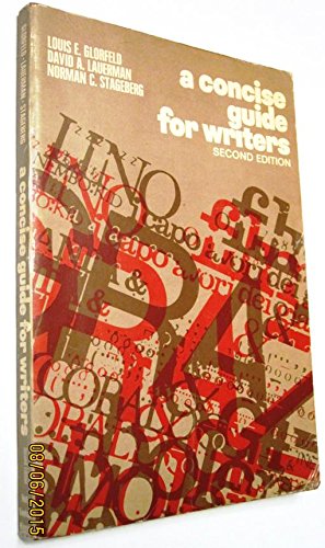 9780030733758: Concise Guide for Writers