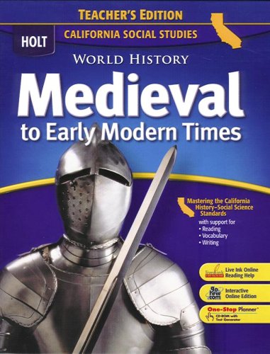 Stock image for World History:Medevl-Early Mod Times (CA) (TE) for sale by Goodwill Southern California