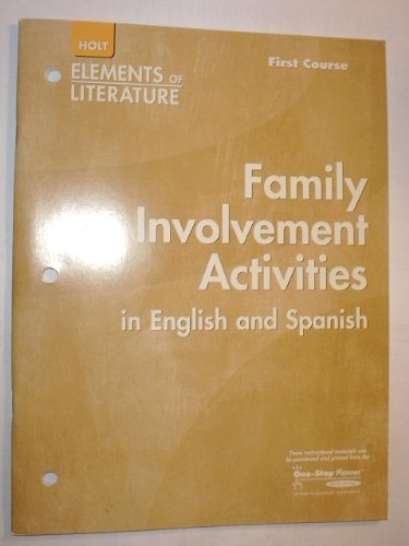 Imagen de archivo de Elements of Literature: Family Involvement Activities in English and Spanish - G 7 First Course a la venta por Nationwide_Text
