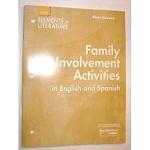 9780030738531: Elements of Literature: Family Involvement Activities in English and Spanish - G 7 First Course