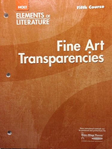 Stock image for Fine Art Transparencies Fifth Course Elements of Literature for sale by The Book Cellar, LLC