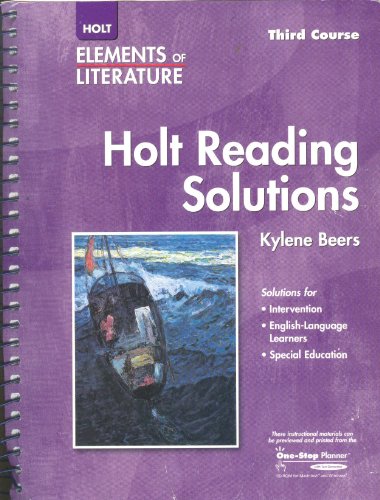 Elements of Literature: Reading Solutions Third Course (9780030739125) by HOLT, RINEHART AND WINSTON