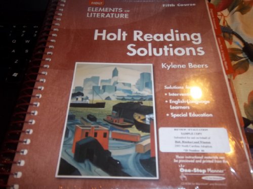 9780030739149: Elements Of Literature 2005: Fifth Course/ Grade 11: Holt Reading Solutions