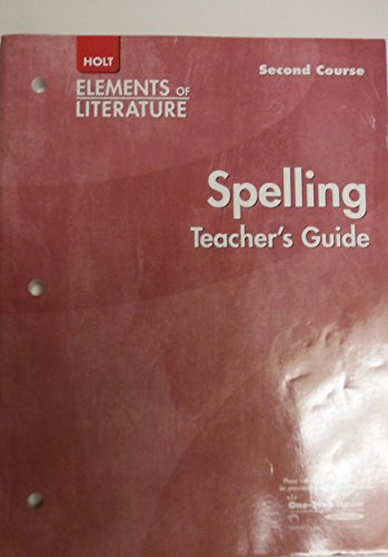 Imagen de archivo de Spelling Tchr's Manual Eolit 2005 G 8 a la venta por HPB-Red