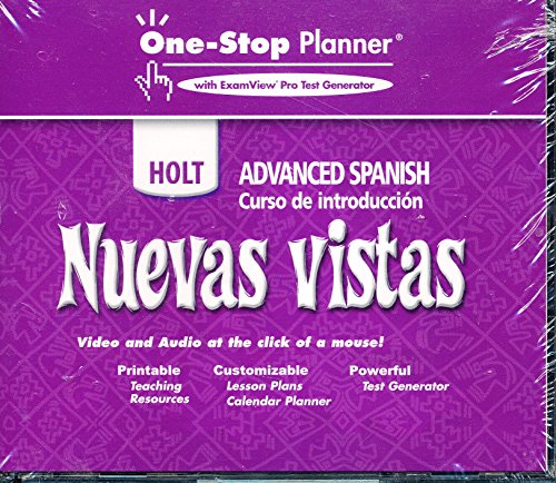 Beispielbild fr Nuevas Vistas One-stop Planner W/examview Pro Test Generator Holt Advanced Spanish Curso De Introduccion zum Verkauf von Books of the Smoky Mountains