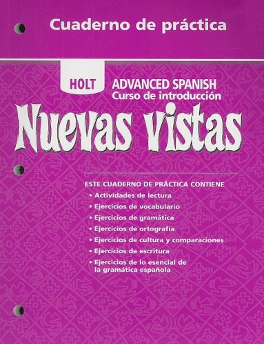 9780030741524: Nuevas Vistas: Cuaderno Practica Intro: For Conmigo Nuevas Introducciones