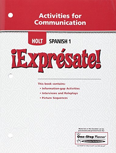 Imagen de archivo de Expresate Level 1, Grade 6 Activities for Communication: Holt Expresate (Expresate! 2006) a la venta por Ergodebooks