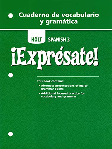 Imagen de archivo de Expresate: Cuaderno da Vocabulario y gramatica, Level 3 a la venta por Your Online Bookstore