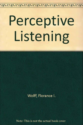 Imagen de archivo de Perceptive Listening a la venta por Better World Books