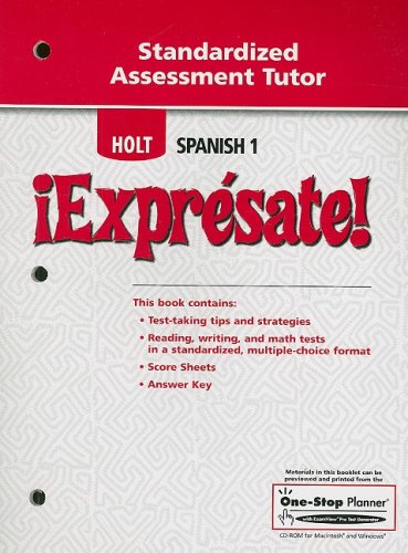 Imagen de archivo de Exprsate!: Standardized Assessment Tutor Levels 1A/1B/1 a la venta por Orion Tech