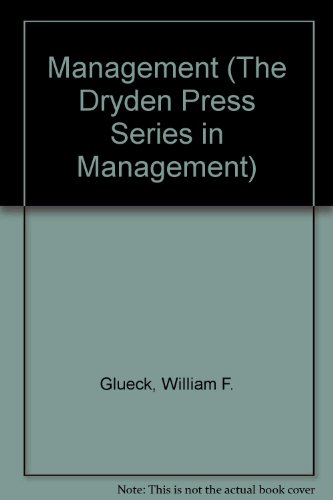 Stock image for Management (The Dryden Press Series in Management) for sale by HPB-Red