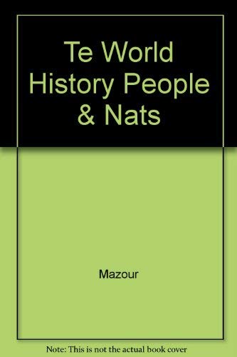 Stock image for Te World History People & Nats for sale by HPB-Red