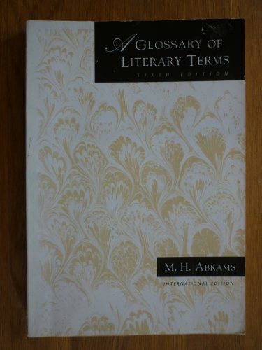 9780030753718: A Glossary of Literary Terms