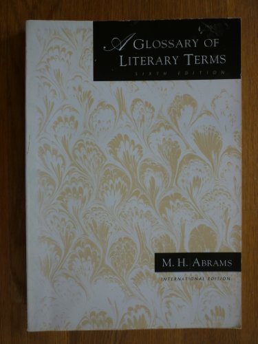 Stock image for A Glossary of Literary Terms for sale by Reuseabook