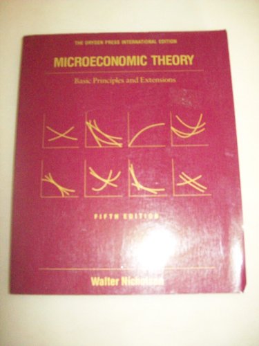 Beispielbild fr Microeconomic Theory: Basic Principles and Extensions zum Verkauf von NEPO UG
